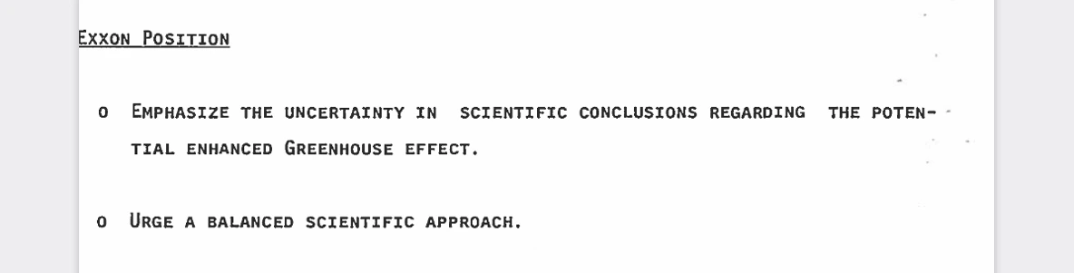 Exxon-Position 1988